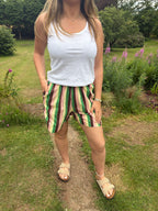 Multi Stripe Relaxed Fit Shorts