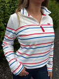 Striped 1/4 Zip Jumper