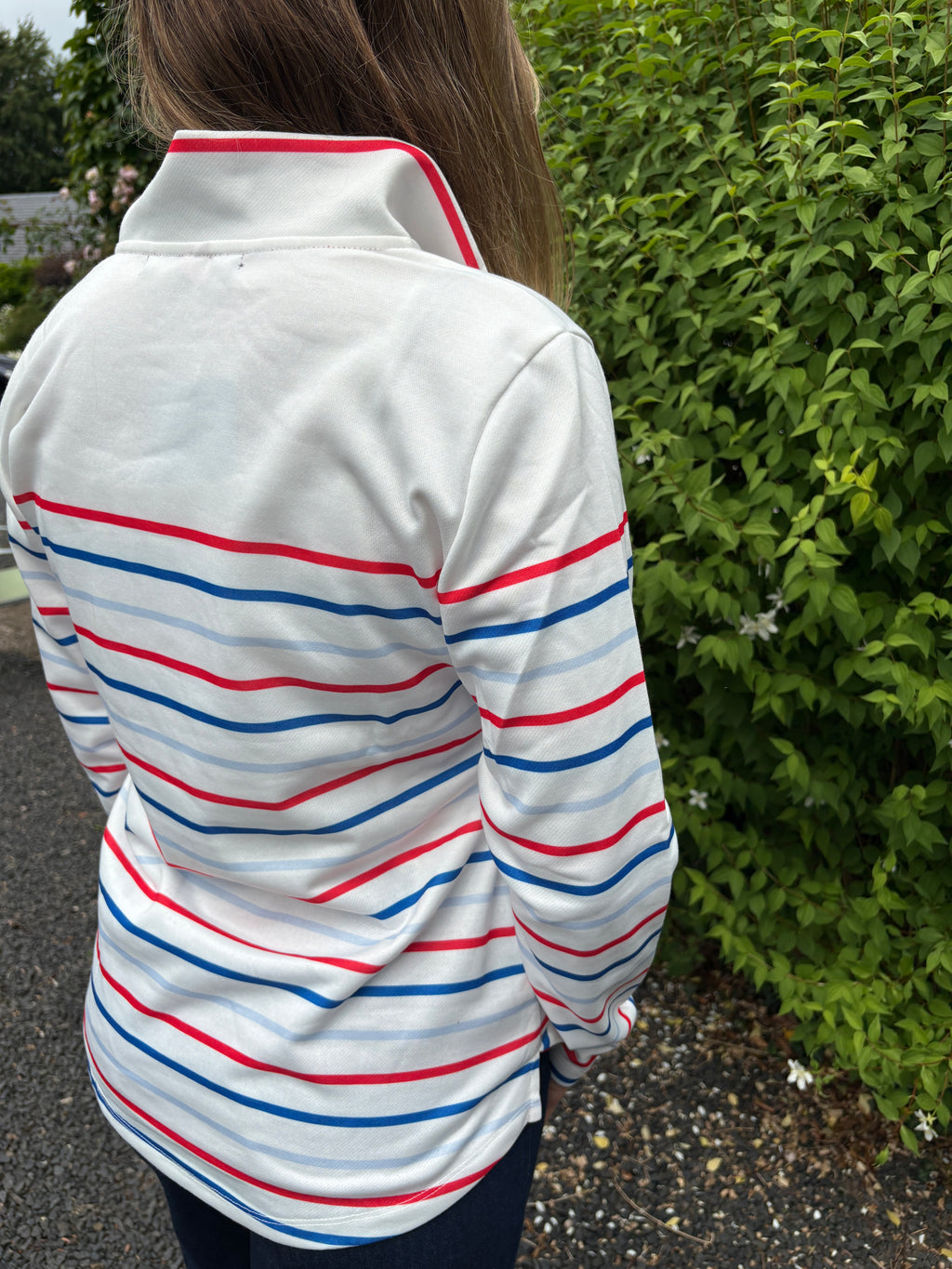 Striped 1/4 Zip Jumper