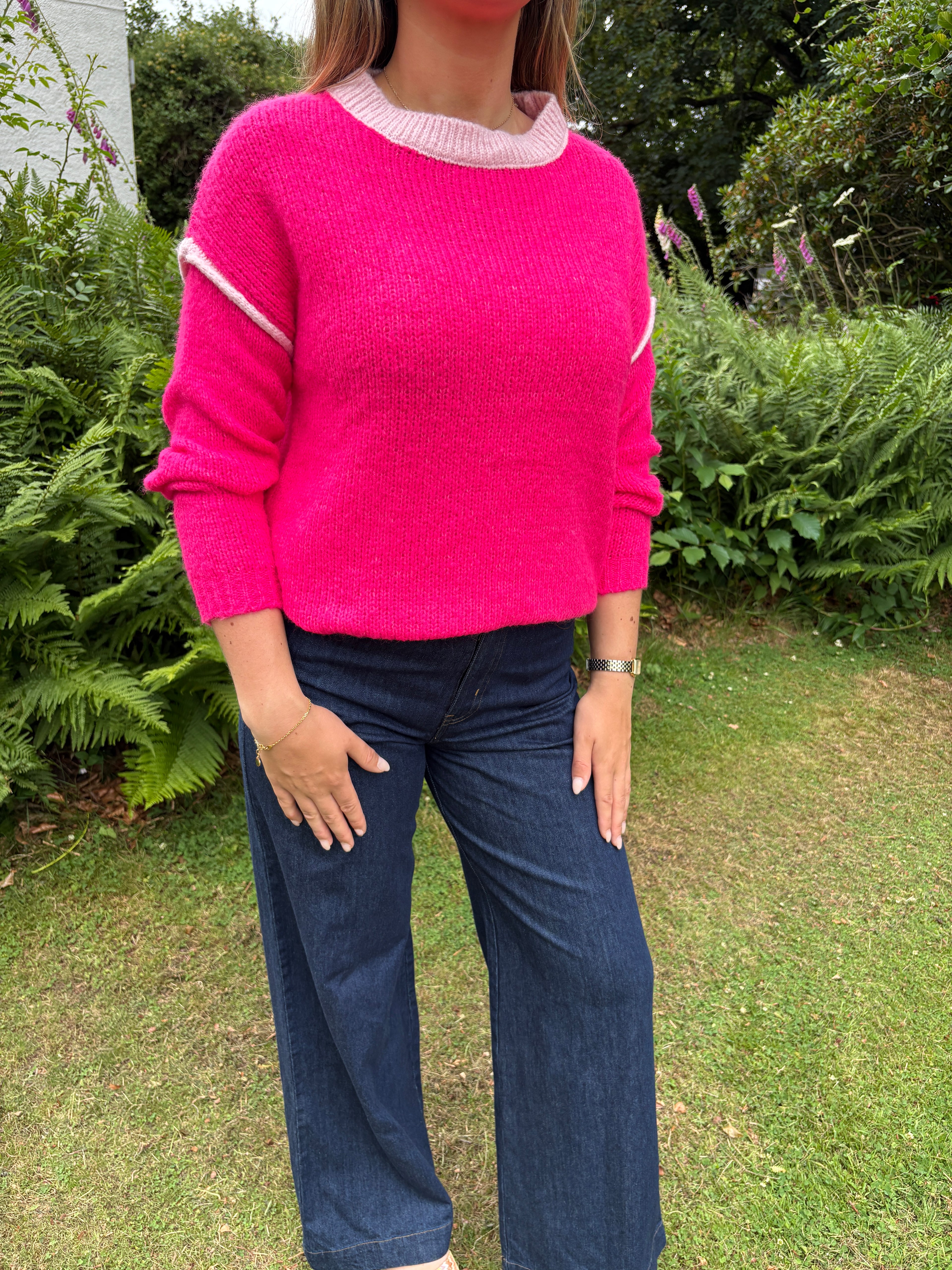 Contrast Stitch Jumper
