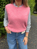 Pink Knitted Vest