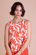 Floral Linen Blend Top