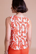 Floral Linen Blend Top