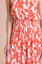 Floral Linen Blend Skirt