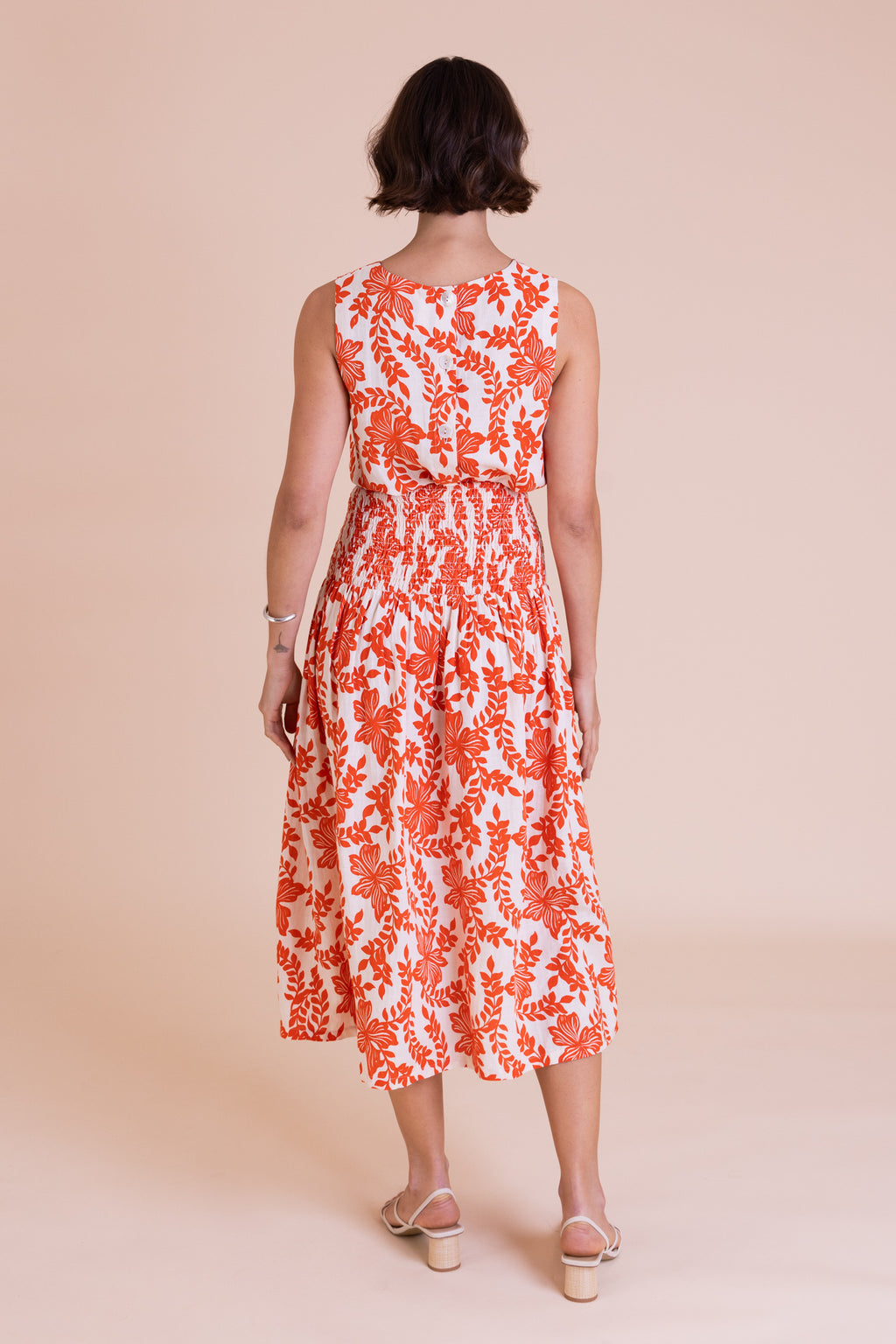 Floral Linen Blend Skirt